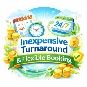 Inexpensive Turnaround and Flexible Booking