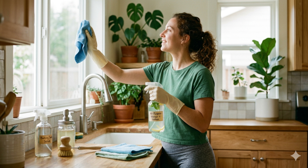 Environmentally friendly safe cleaning techniques